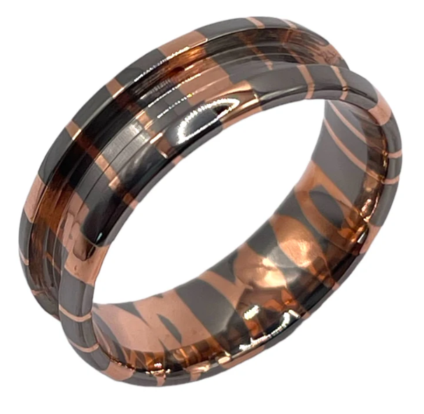 Superconductor Tortoiseshell patterned ring on a white background