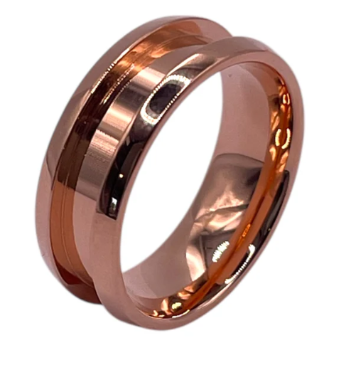 Tellurium_copper ring on a white background