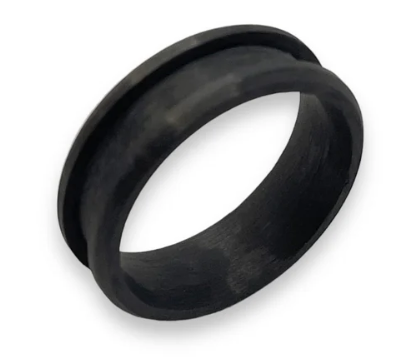 carbon_fibre ring on a white background