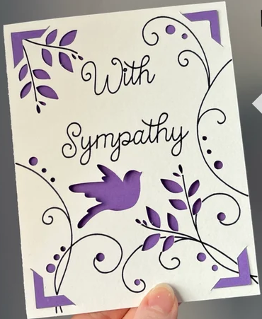 Handcrafted Card – Sympathy