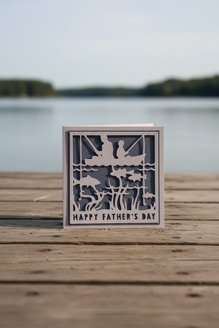 Fishing Father's Day card lifestyle