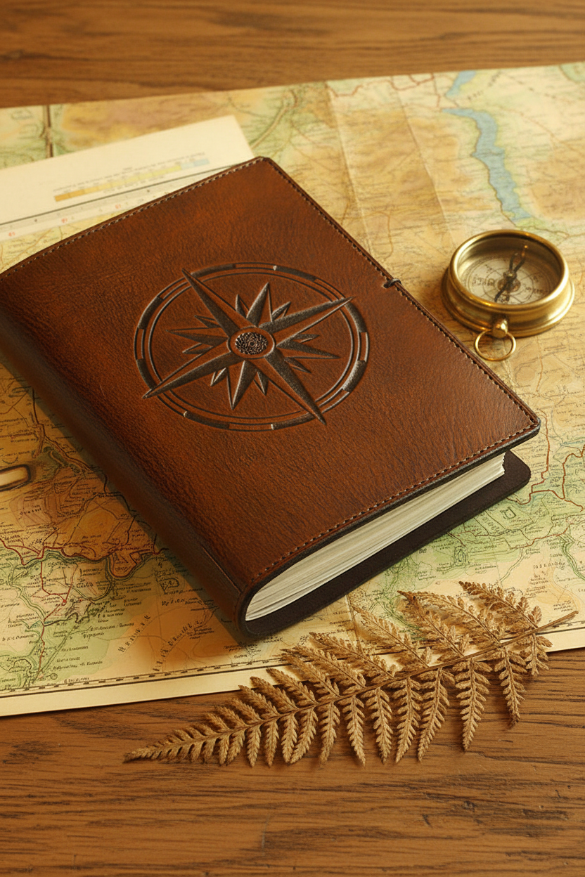 Leather Journal – Compass Rose