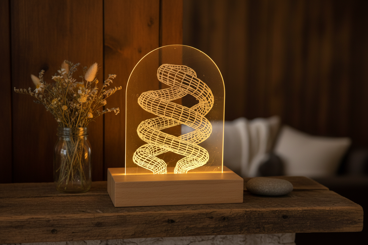 LED Etched Acrylic Light – Design 5