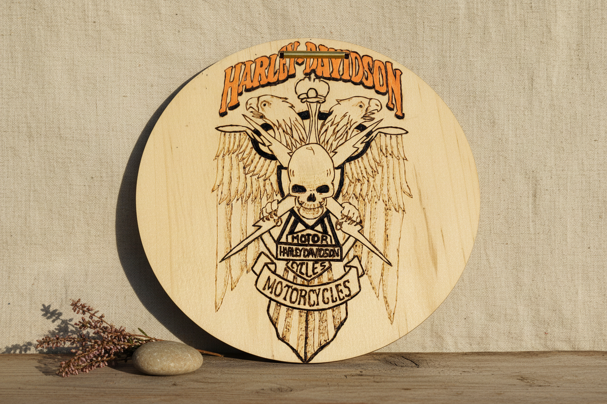 Pyrography Wood Plaque – Design 11