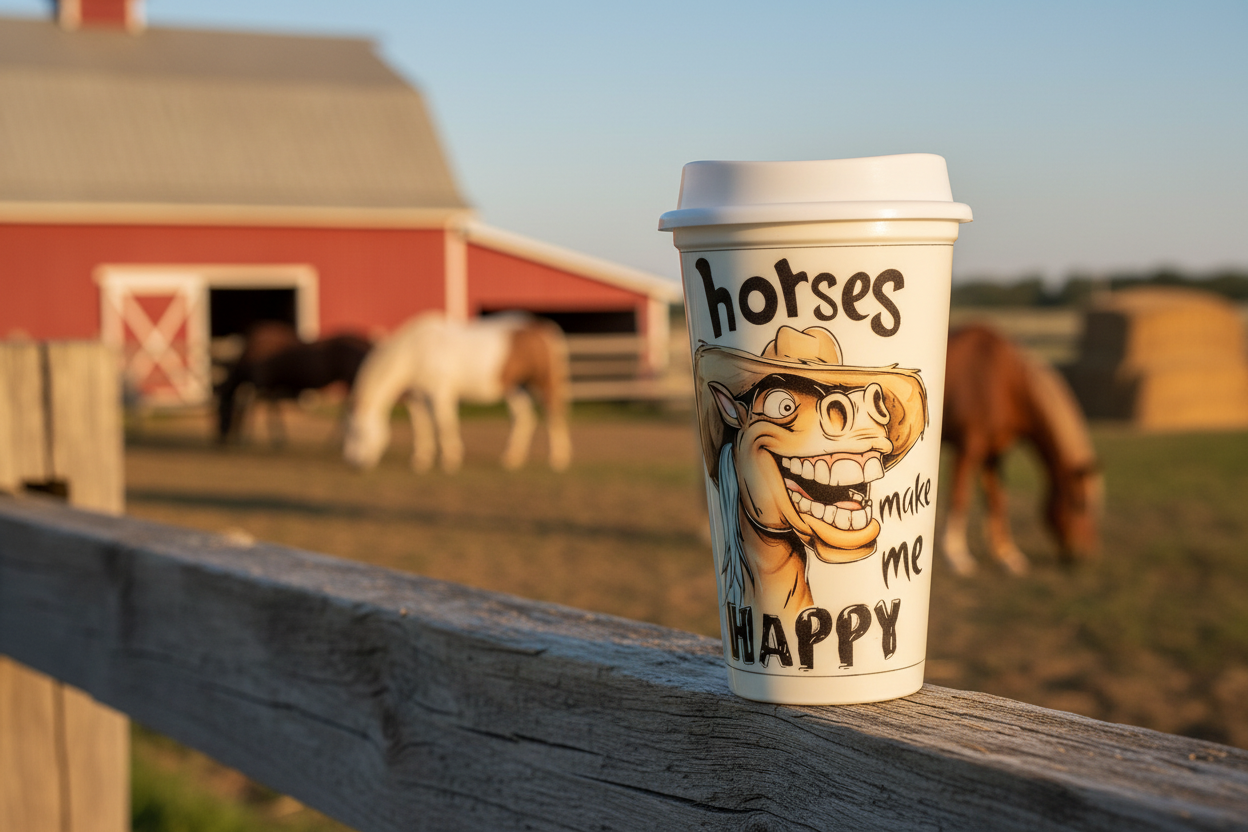 Tumbler – Horses Make Me Happy